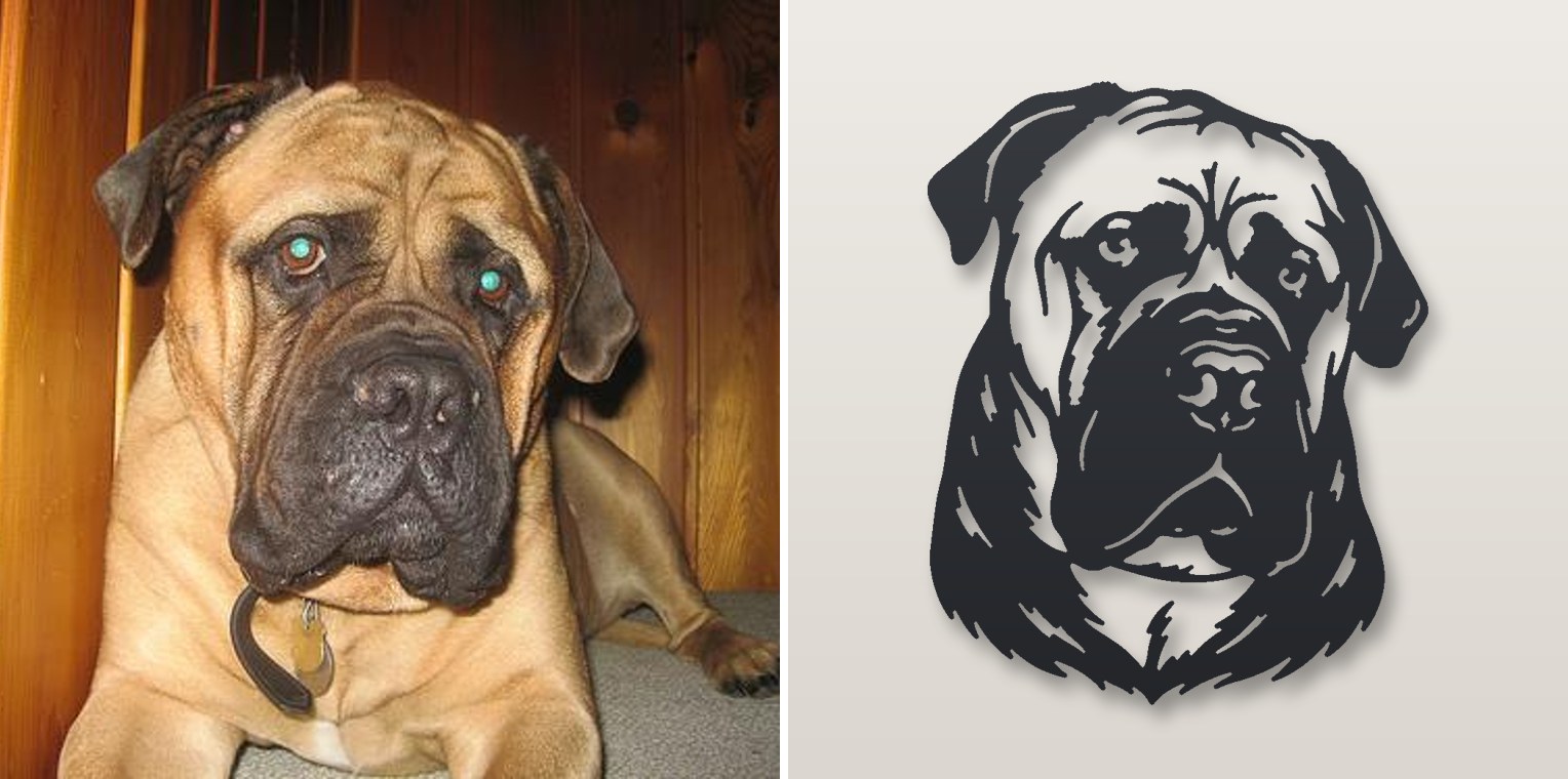Headshot — photo and finished steel sign