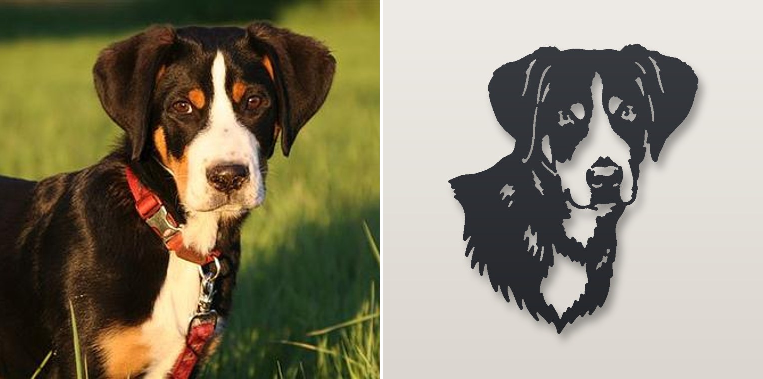 Headshot — photo and finished steel sign