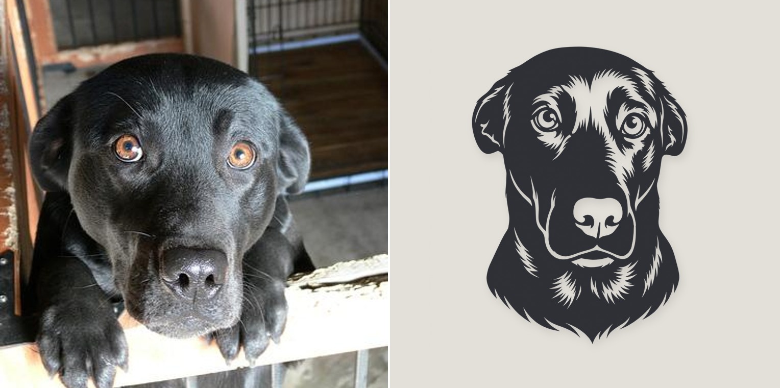 Headshot — photo and finished steel sign