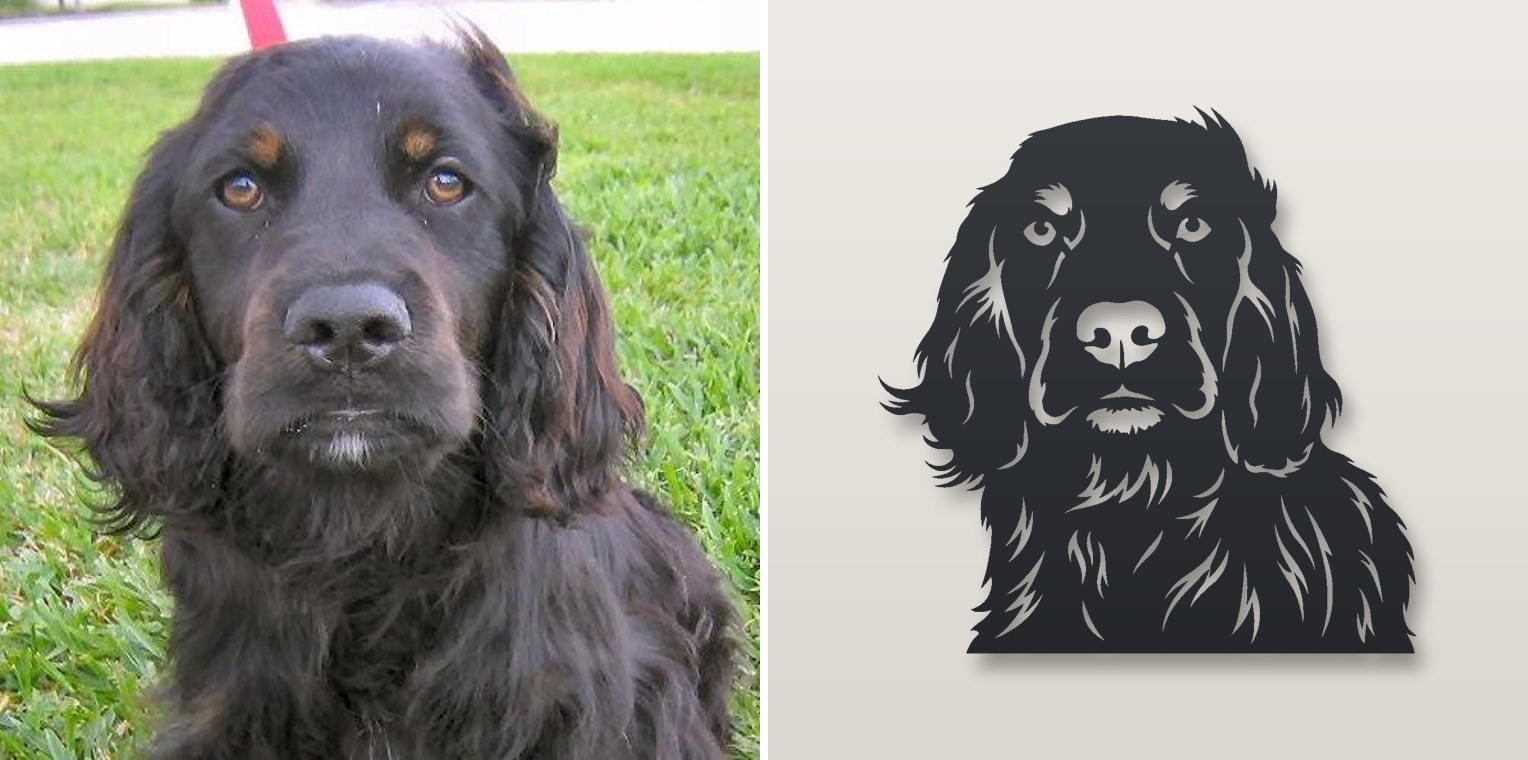 Headshot — photo and finished steel sign
