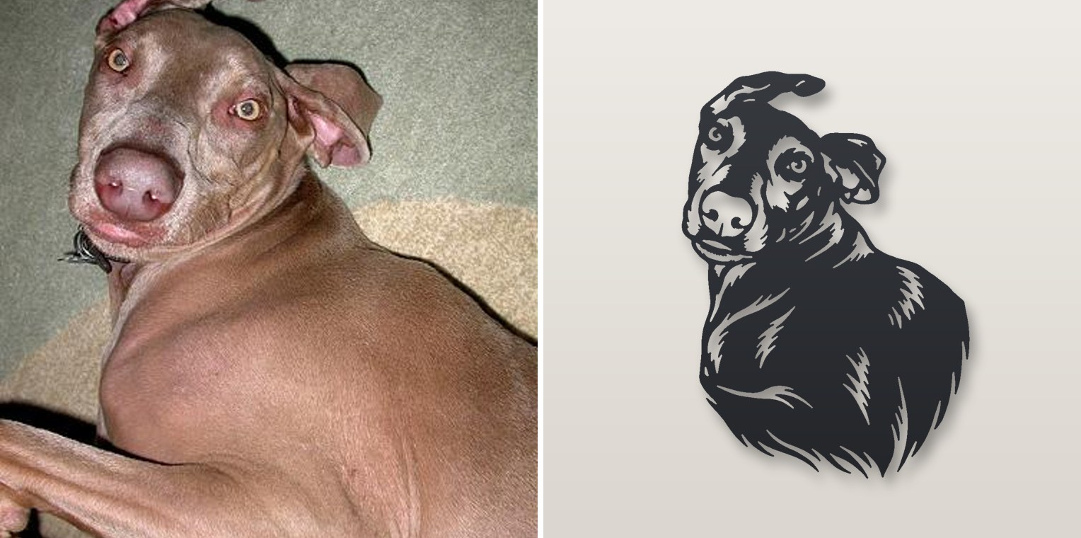 Headshot — photo and finished steel sign